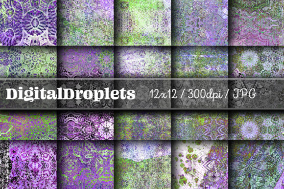 Boho Geom Papers Vol. 115 | Collection: A Designer's Texture Toolkit