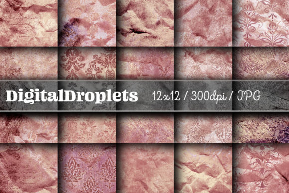 Golden Damask Dust Vol. 20: Vintage Textures for Modern Design