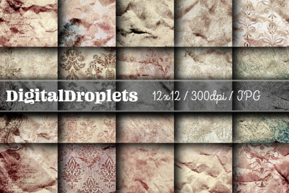 Golden Damask Dust Vol. 21: Vintage Textures for Modern Design