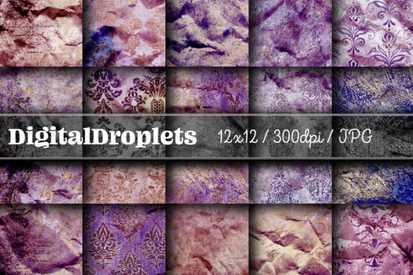 Golden Damask Dust Vol. 25: Vintage Elegance for Modern Projects