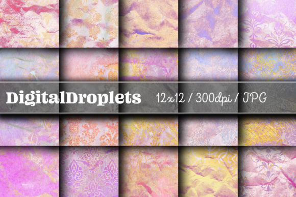 Golden Damask Dust Vol. 33: Vintage Texture for Modern Design