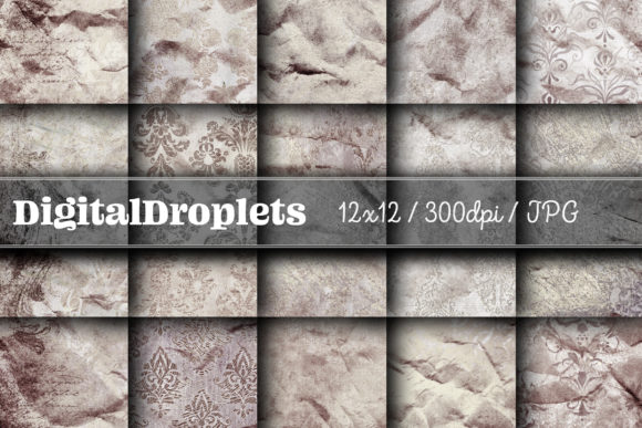 Golden Damask Dust Vol. 42: Vintage Texture for Modern Design