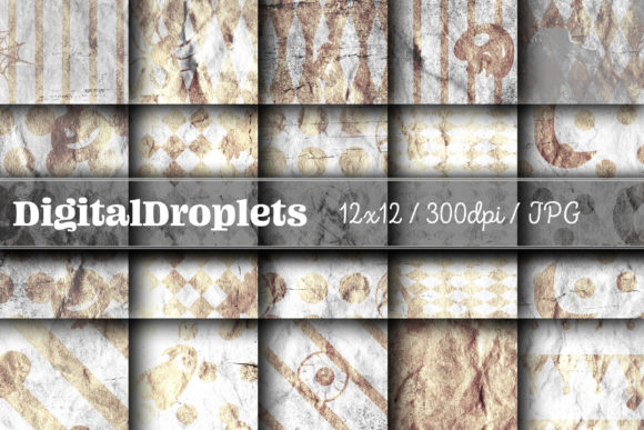 Halloween Papers Vol. 23 | Collection: Gothic Textures for Projects