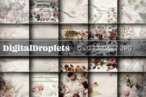 Journaled Flowers Vol. 16: Vintage Textures for Modern Design