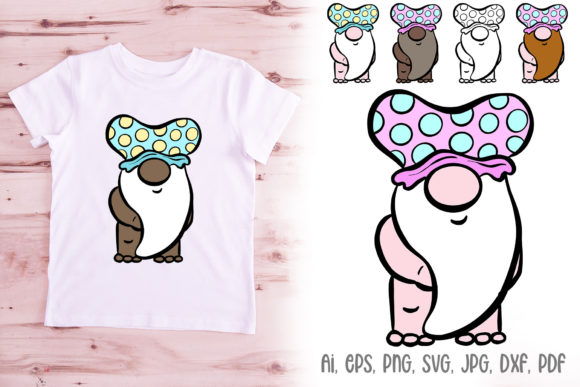 Naked Gnome Hobbit with Shower Cap SVG: Unleash Quirky Creativity