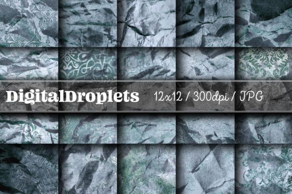 Olden Damask Paper Vol. 8: Vintage Texture for Modern Design